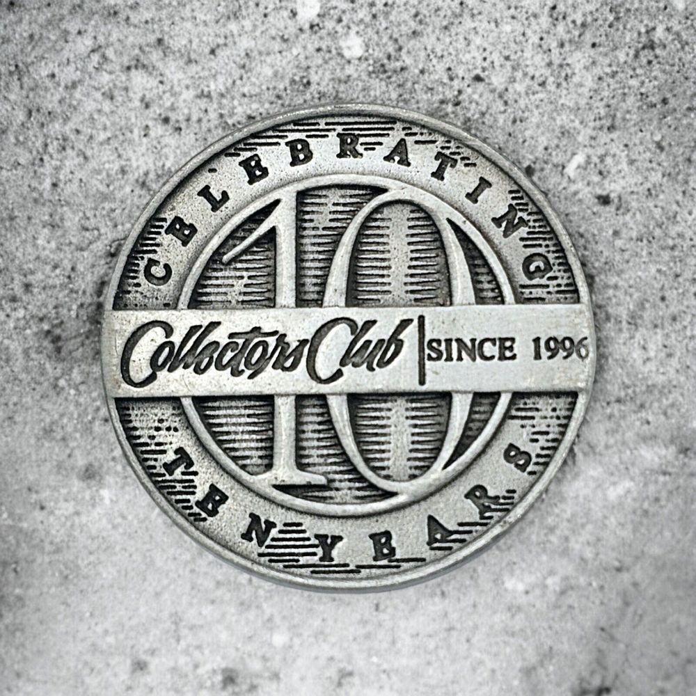 Longaberger Collectors Club Brooch Vintage 1996 Ten Years Pewter Pendant Pin